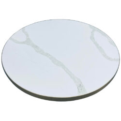 2CM "Calcatta Bali" Quartz with 2” Brass Edge and Brass Screws