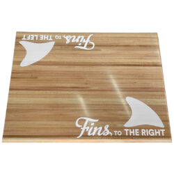 Red Oak Butcherblock with Digitally Printed Logo