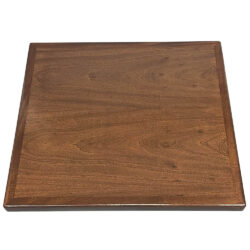 Mahogany Veneer with Mahogany Wood Edge in Custom Stain