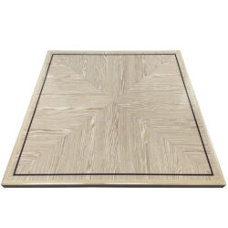 Brookline “Plank Silver Grey Oak” in a Reverse Box Pattern with Accent Stripe