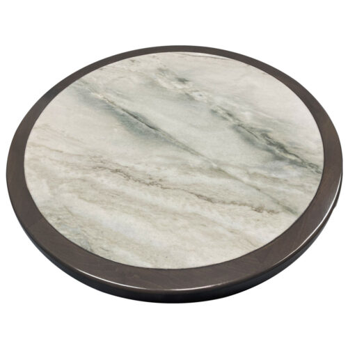 Sea Pearl Quartzite Inlay with Custom Stained Maple Wood Edge