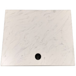 Meganite Mt Carrara Solid Surface Table Top with Cordless Cell Phone Charger