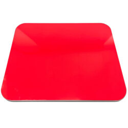 Wilsonart Hollyberry Laminate in Gloss Finish with 1-1/4” Polished Ribbed Aluminum Edges