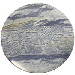 2CM Azul Macaubas Quartzite Polished with Bullnose Profile
