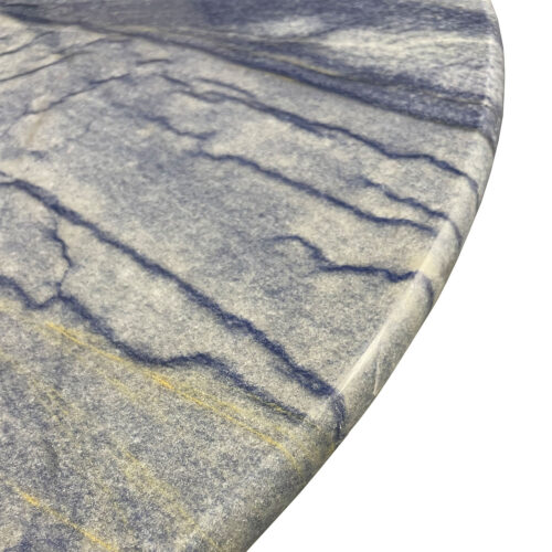 2CM Azul Macaubas Quartzite Polished with Bullnose Profile