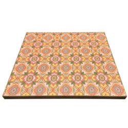 Customers Artwork Printed on Laminate with 1-1/4 Gold Powder Coated Edge