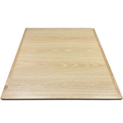 Wilsonart Laminate #7938-38 "New Age Oak" Inlay with 1-1/4" Maple Wood Edges Stained to Match