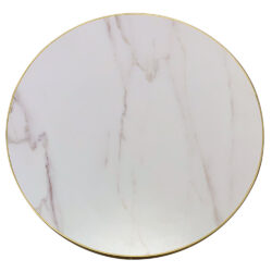 Wilsonart Calcutta Lincoln Laminate with Brass Edge