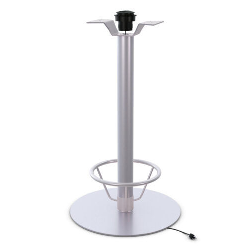 Café Power Base Bar Height Footring SIlver