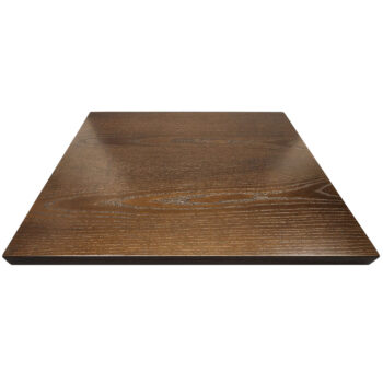 Ash Veneer Overlay 1-1/2" Thick Ash Wood Edge - TD Stain #346 - UV Cured Finish Open Grain Semi-Gloss Sheen
