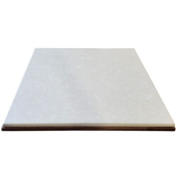 Cambria Fairbourne Inset 1/4" on Natural Walnut Wood Edge with 1/4" Eased Profile on Both Stone & Wood Edges