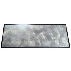 Moz Metal Inlay: Pattern Clouds | Color Graphite with a Black Wood Edge