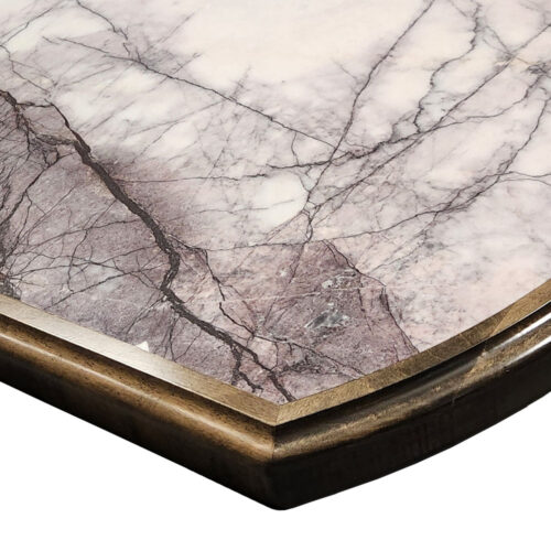 2CM Lilac Marble Inlay with Maple Wood Edge #486 Stain Ogee Profile