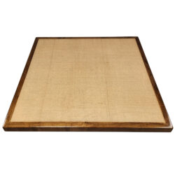 Burlap Inlay with Maple Wood Edges TD Stain #346 UV Cured Finish