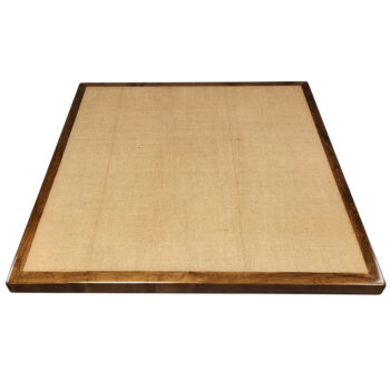Burlap Inlay with Maple Wood Edges TD Stain #346 UV Cured Finish