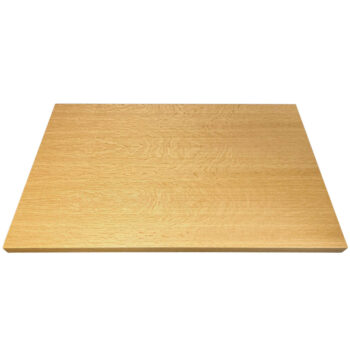 Quartered White Oak Veneer Overlay Tabletop with Flake